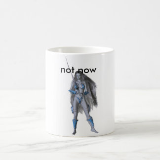 blauer Krieger, nicht jetzt Tasse