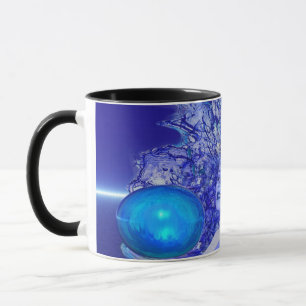 Blauer Kristall Tasse