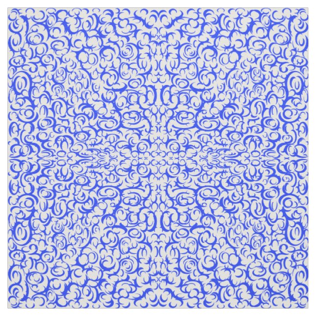 Blauer Krümmer Stoff (Muster)