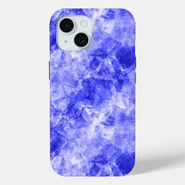 Blauer Krummling Textur Case-Mate iPhone Hülle (Rückseite)
