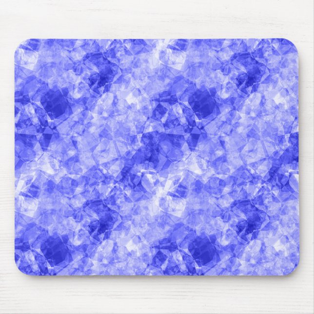 Blauer Krummling Textur Mousepad (Vorne)