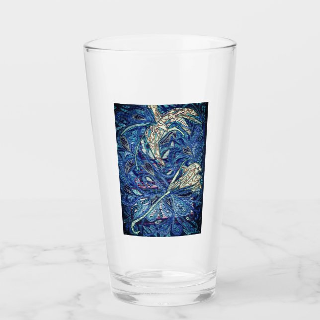 Blauer Kuchen Glas (Vorderseite)
