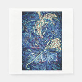 Blauer Kuchen Serviette