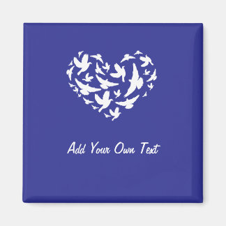 Blauer Kühlschrankmagnet hinzufügen und anpassen Magnet