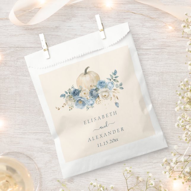 Blauer Kürbis bei Hochzeiten in der Liebe Geschenktütchen (Ausgeschnitten)