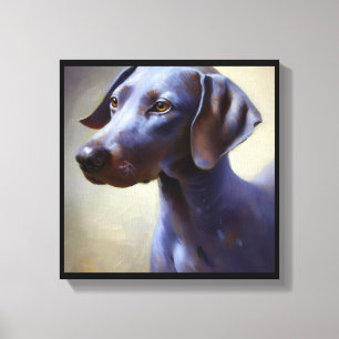 Blauer Lacy-Hund Leinwanddruck