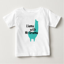 Blauer Lama-Baby-T - Shirt