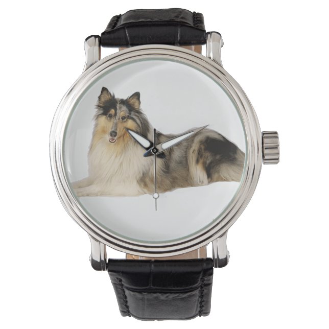 Blauer Lärm Armbanduhr (Vorderseite)