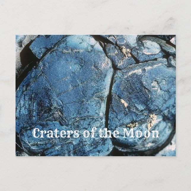 Blauer Lavafluss des Drachen, Krater des Mondes Postkarte (Vorderseite)