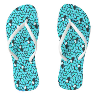 Blauer Lawinenschwanz Flip Flops