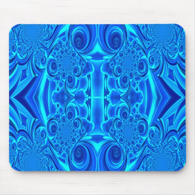 Blauer, lebendiger Texturmousepad Mousepad (Vorne)