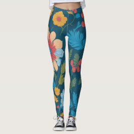 Blauer Leggings