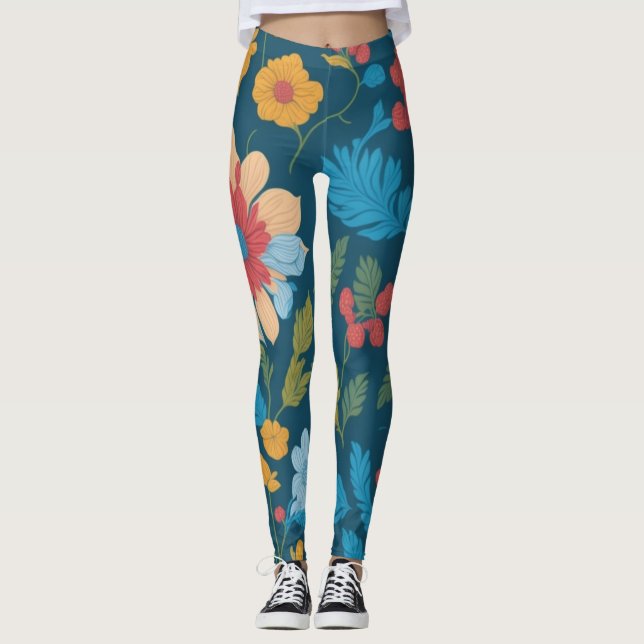 Blauer Leggings (Vorderseite)