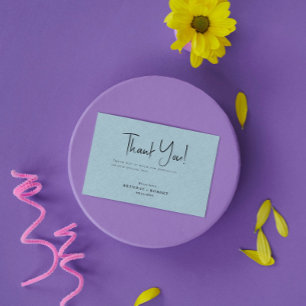 Blauer Leinen Einfaches Skript Willkommen Danke Ka