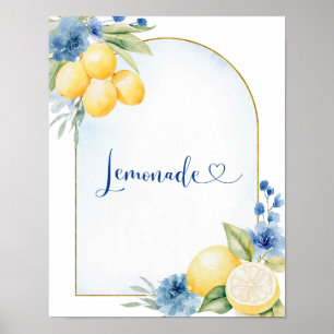 Blauer Lemon Hauptpresse Lemonade Poster