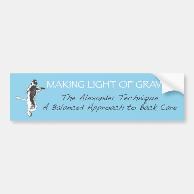 Blauer Lemur-Autoaufkleber Autoaufkleber (Vorne)