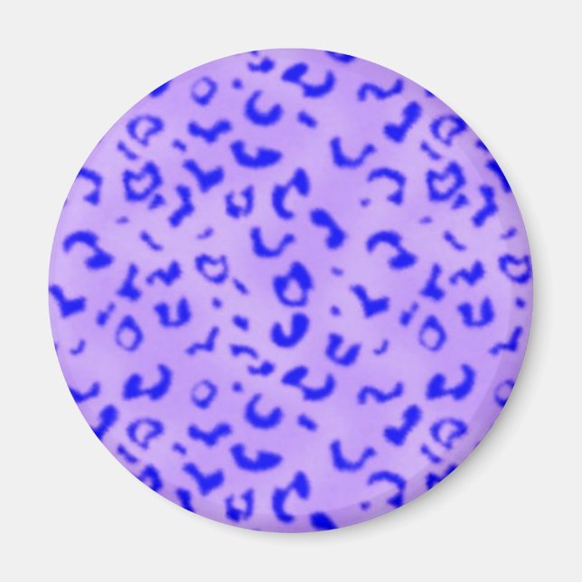 Blauer Leopard Magnet (Vorne)
