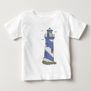 blauer Leuchtturm Baby T-shirt