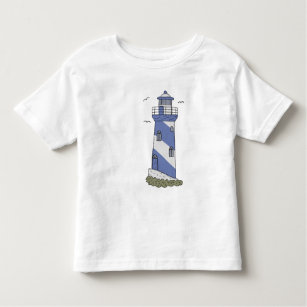 blauer Leuchtturm Kleinkind T-shirt