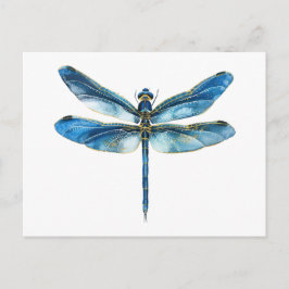 Blauer Libelle  Postkarte
