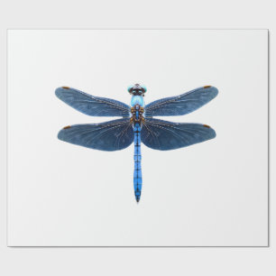 Blauer Libellen - Insekten-Wildlife-Tierliebhaber Geschenkpapier