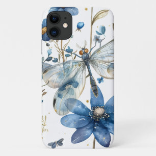 Blauer Libellen- und Blumen-iPhone-Handyhülle Case-Mate iPhone Hülle