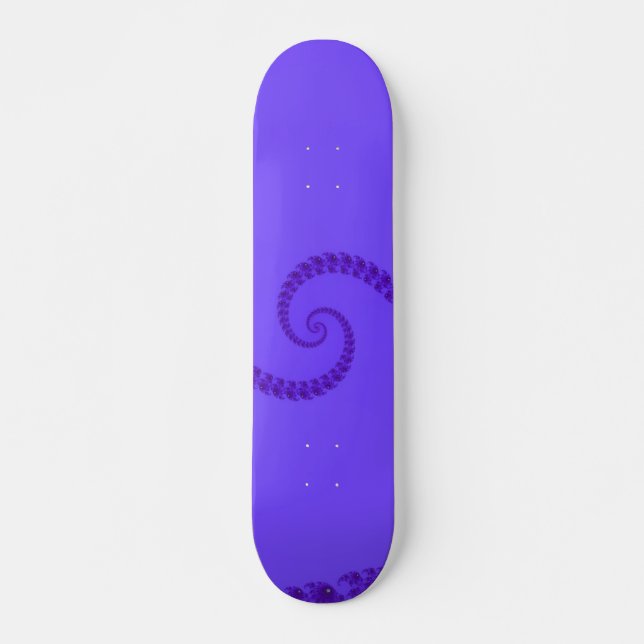 Blauer lila doppelter gewundener Skateboard (Vorne)