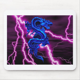 blauer/lila Drache Mousepad