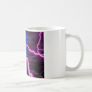 blauer/lila Drache Tasse