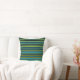 Blauer Limettengrün, schlichte Streifen Kissen (Couch)