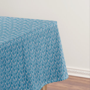 Blauer Little Leaf Textur Tischdecke
