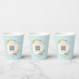 Blauer Lkw Baby Boy in Bloom Paper Cups Pappbecher
