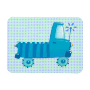 Blauer LKW Magnet