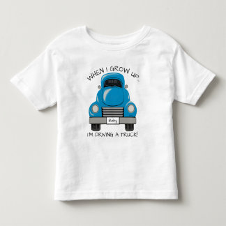 Blauer LKW-personalisiertes Shirt
