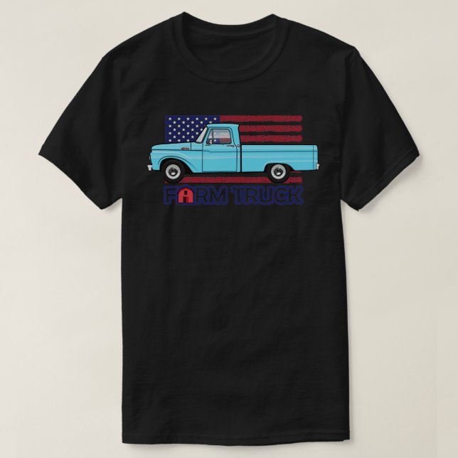 Blauer LKW T-Shirt (Design vorne)