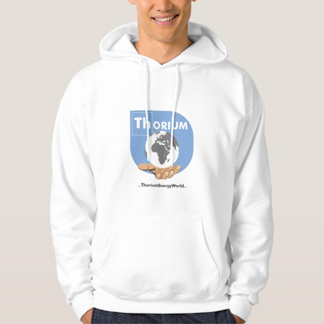Blauer Logo-Thorium Hoodie (Vorderseite)