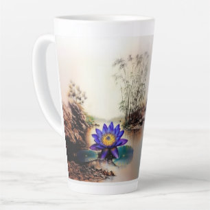 Blauer Lotus aus Muddy Waters (Vietnamesisch) Milchtasse