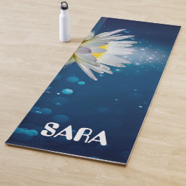 Blauer Lotus Blume Meditation Yogamattel Yogamatte