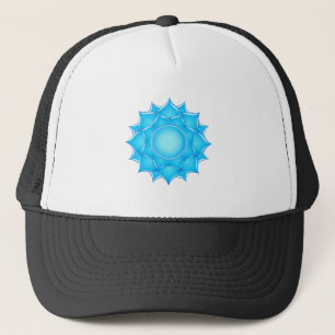 Blauer Lotus-Blume Zeichnend Truckerkappe