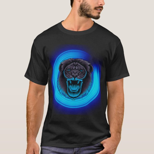 Blauer Löwe-T - Shirt (Vorderseite)