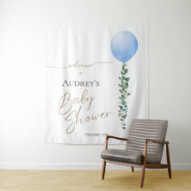 Blauer Luftballon Oh Junge Baby Shower Willkommens