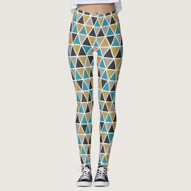 Blauer Luxus Leggings (Vorderseite)
