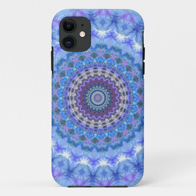 Blauer Mandala iPhone 5 CaseMate-Kasten Case-Mate iPhone Hülle (Rückseite)