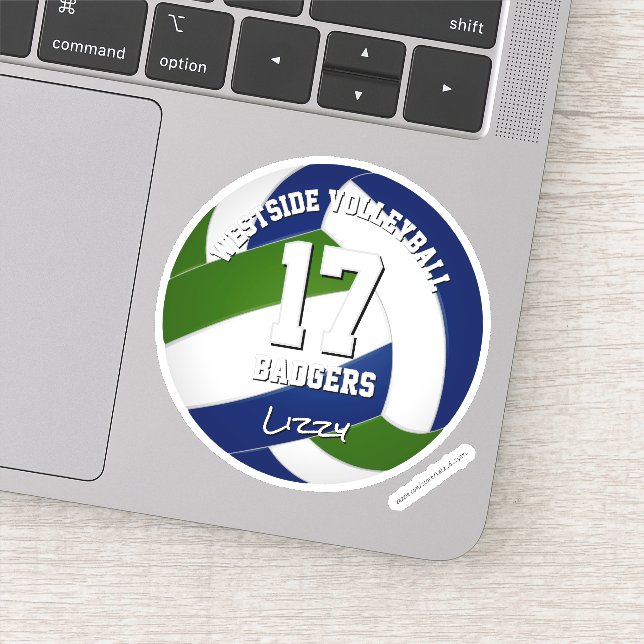 Blauer Mannschaftsspieler Aufkleber (Detail)