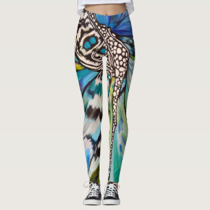 Blauer Mariposa Leggings