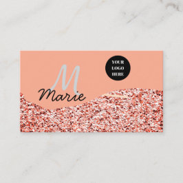 Blauer Marker Logo-Text hinzufügen Dank Rabatt Visitenkarte