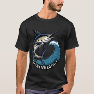 Blauer Marlin Deep Blue – Blauer Marlin surft auf T-Shirt