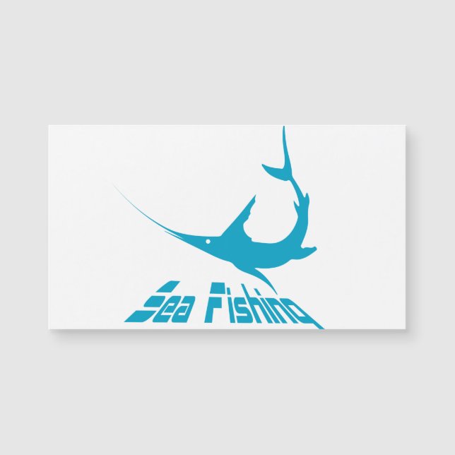 Blauer Marlin Magnetkarte (Vorderseite)