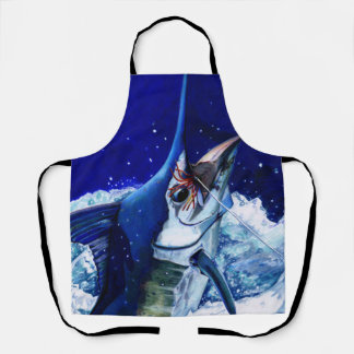 Blauer Marlin Schürze