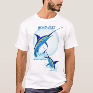Blauer Marlin springt aus dem Ozean T-Shirt